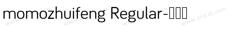 momozhuifeng Regular字体转换